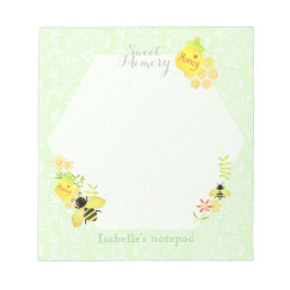 Honey Bee Green Notitieblok