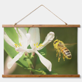 Honey bee Hanging Tapestry Hangend Wandkleed