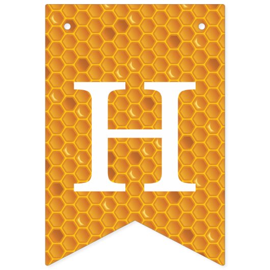 Honey Bee Happy Birthday Vlaggetjes (Tweede vlag)