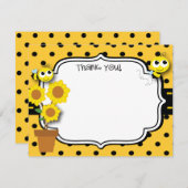 Honey Bee Hartelijk dank Bedankkaart (Voorkant / Achterkant)