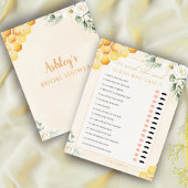 Honey Bee He Said She Said Bridal Shower Game