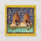 HONEY BEE HIV, BEEKEEPER, BEEKEEPER, APIARIST VIERKANTE VISITEKAARTJE (Achterkant)