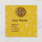 HONEY BEE HIV, BEEKEEPER, BEEKEEPER, APIARIST VIERKANTE VISITEKAARTJE (Voorkant)