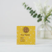 HONEY BEE HIV, BEEKEEPER, BEEKEEPER, APIARIST VIERKANTE VISITEKAARTJE (Staand voorkant)