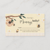 Honey Bee Hoe groot is mama's Baby shower Informatiekaartje (Voorkant)