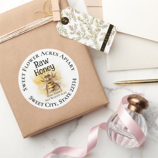 Honey Bee Honey Appiary Business Bottle Label (Geschenken)