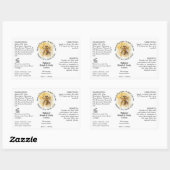 Honey Bee Honey Appiary Product Bottle Label (Vel)