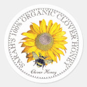 Honey Bee Honey Jar Label (Voorkant)