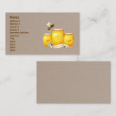 Honey Bee Honey Seller Beekeeper Apiarist Visitekaartje (Voorkant / Achterkant)