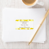 Honey Bee Honeycomb 1.25" x 2.375" Editable Label (Insitu)