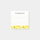 Honey Bee Honeycomb Bewerkbare Optionele voering Post-it® Notes (Voorkant)
