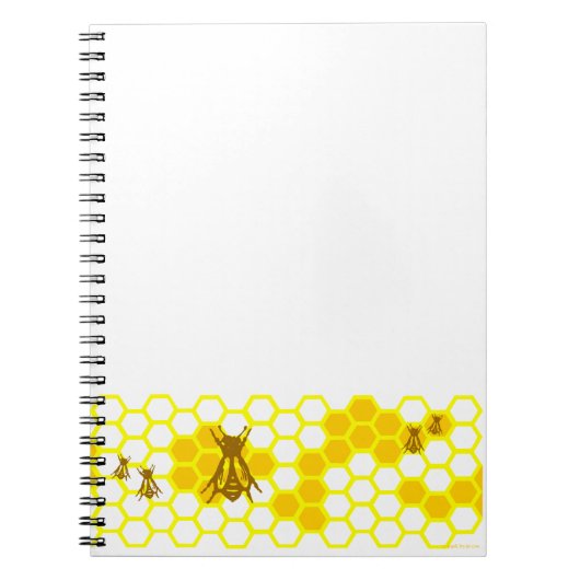 Honey Bee Honeycomb Pattern Notitieboek (Voorkant)