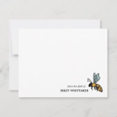 Honey Bee Honeycomb Van het Bureau van Notitiekaartje (Voorkant)