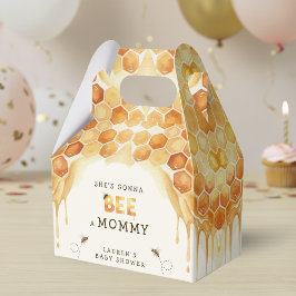 Honey Bee Honeycomb Watercolor Baby Shower Bedankdoosjes