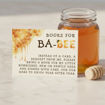 Honey Bee Honingraat Baby Shower Boekverzoek
