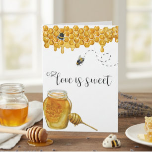 Honey Bee Jubileum Love is Sweet Kaart