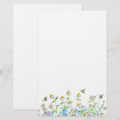 Honey Bee Kamille Flower Garden Art Briefpapier (Voorkant / Achterkant)