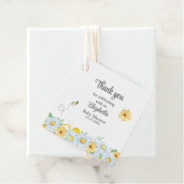 Honey Bee Kamille Meadow Baby shower Dank u Bedankjes Labels