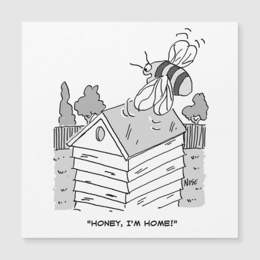 Honey Bee keert terug naar zijn bijenkorf (Voorkant)