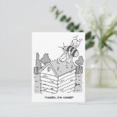 Honey Bee keert terug naar zijn bijenkorf Briefkaart (Staand voorkant)