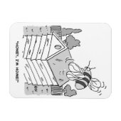 Honey Bee keert terug naar zijn bijenkorf Magneet (Horizontaal)