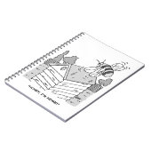 Honey Bee keert terug naar zijn bijenkorf Notitieboek (Linkerzijde)