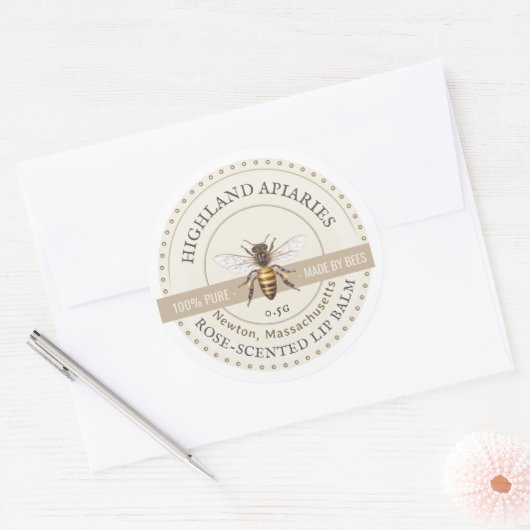 Honey Bee Label Kraft Bijenhouder Apiary (Envelop)