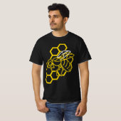 Honey Bee Lover Gift - Honingraat T-shirt (Voorkant volledig)