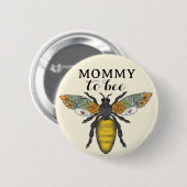 Honey Bee Mama to Bee Baby shower Button | stuntel (Voorkant /achterkant)