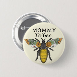 Honey Bee Mama to Bee Baby shower Button | stuntel