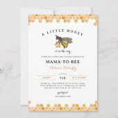 Honey Bee Mama to Bee Baby shower Invitation Kaart (Voorkant)