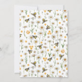 Honey Bee Mama to Bee Baby shower Invitation | Wil Kaart (Achterkant)