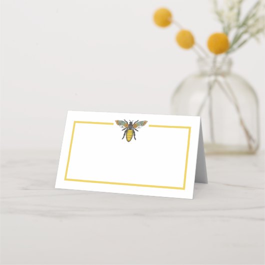 Honey Bee Mama to Bee Baby shower Place Card | Bu Plaatskaartje (Voorkant)