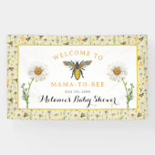 Honey Bee Mama to Bee Baby shower Welkomstbord Spandoek (Horizontaal)