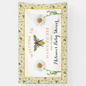 Honey Bee Mama to Bee Baby shower Welkomstbord Spandoek (Verticaal)