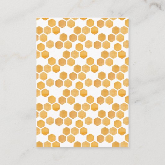 Honey Bee Mama to Bee Luier Raffle Kaart | stuntel (Achterkant)