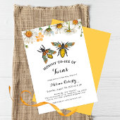 Honey Bee Mama to Bee Twins Baby shower Kaart