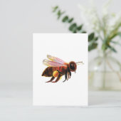 Honey Bee met zijn Pollen Manden Briefkaart (Staand voorkant)
