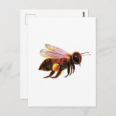 Honey Bee met zijn Pollen Manden Briefkaart (Voorkant / Achterkant)