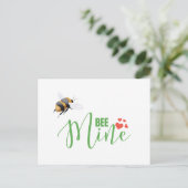 Honey Bee Mine Funny Valentijnsdag Kaart (Staand voorkant)