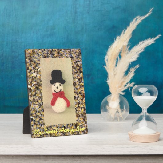 Honey Bee Mine Photo Plaque w Easel Fotoplaat (Zijkant)
