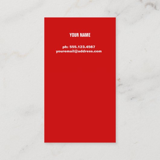 Honey Bee Modern Minimalistisch Visitekaartje (Achterkant)