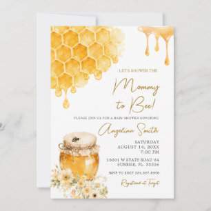 Honey Bee Moederschap tot Bij Baby Borrel Kaart