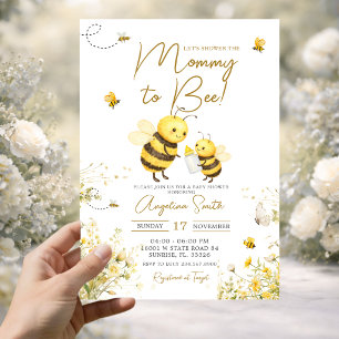 Honey Bee Moederschap tot Bij Baby Borrel Kaart