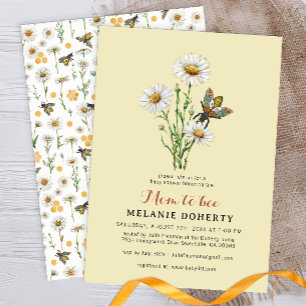 Honey Bee Mom to Bee Baby shower Invitation wild Kaart
