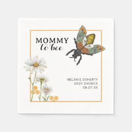 Honey Bee Mommy to Bee Baby shower Servetten | klu