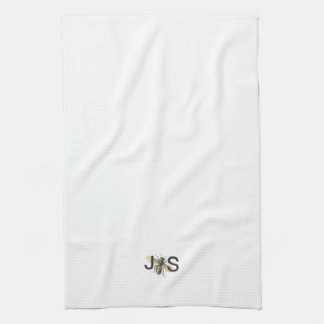 Honey Bee Monogrammed Kitchen Towel Theedoek