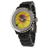 Honey bee ON A Yellow bloom    Watch Watch Horloge (Gekanteld)