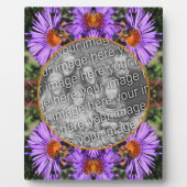 Honey Bee on Aster Flower Uw foto toevoegen Fotoplaat (Voorkant)