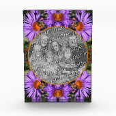 Honey Bee On Aster Flower Voeg uw Fotoblokken (Voorkant)